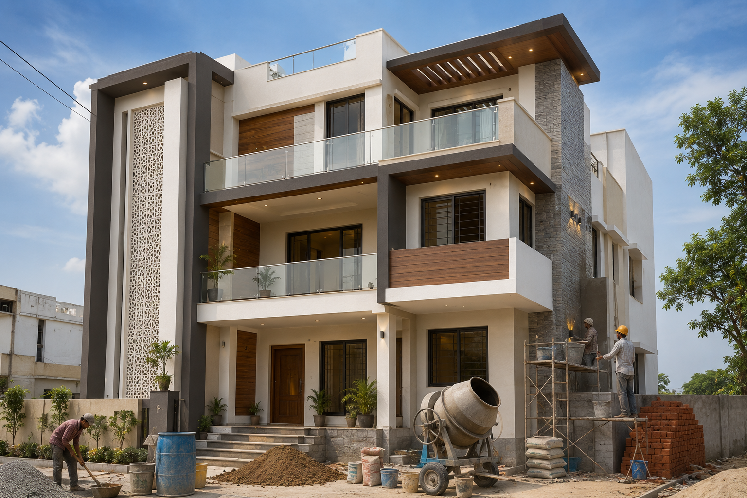 Private Building Construction by Advik Construction in Bhilai, Durg, Chhattisgarh